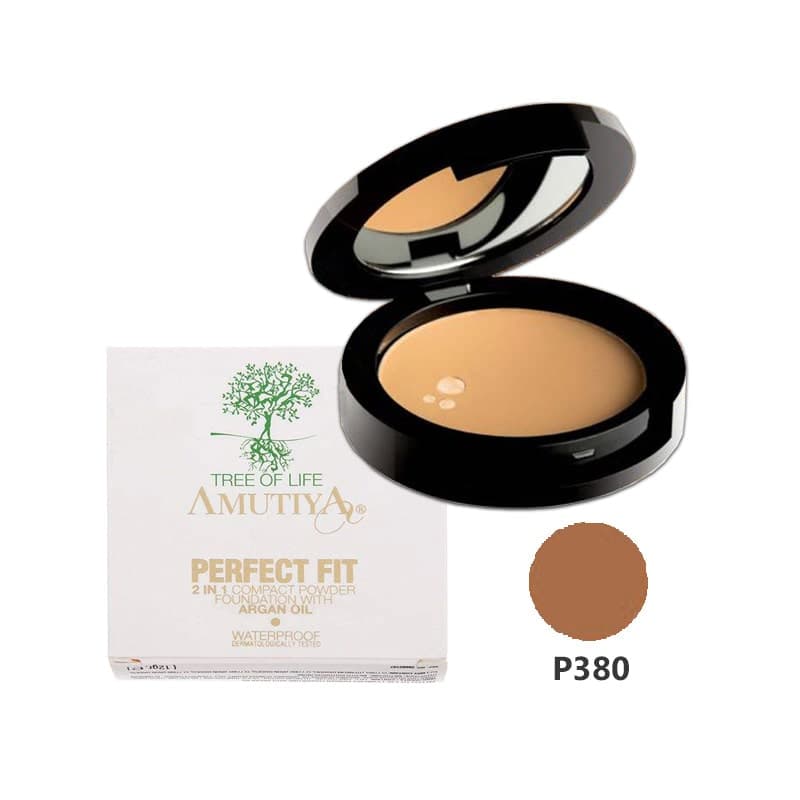 پنکیک آموتیا آرگان Amutiya Compact Powder Foundation P380