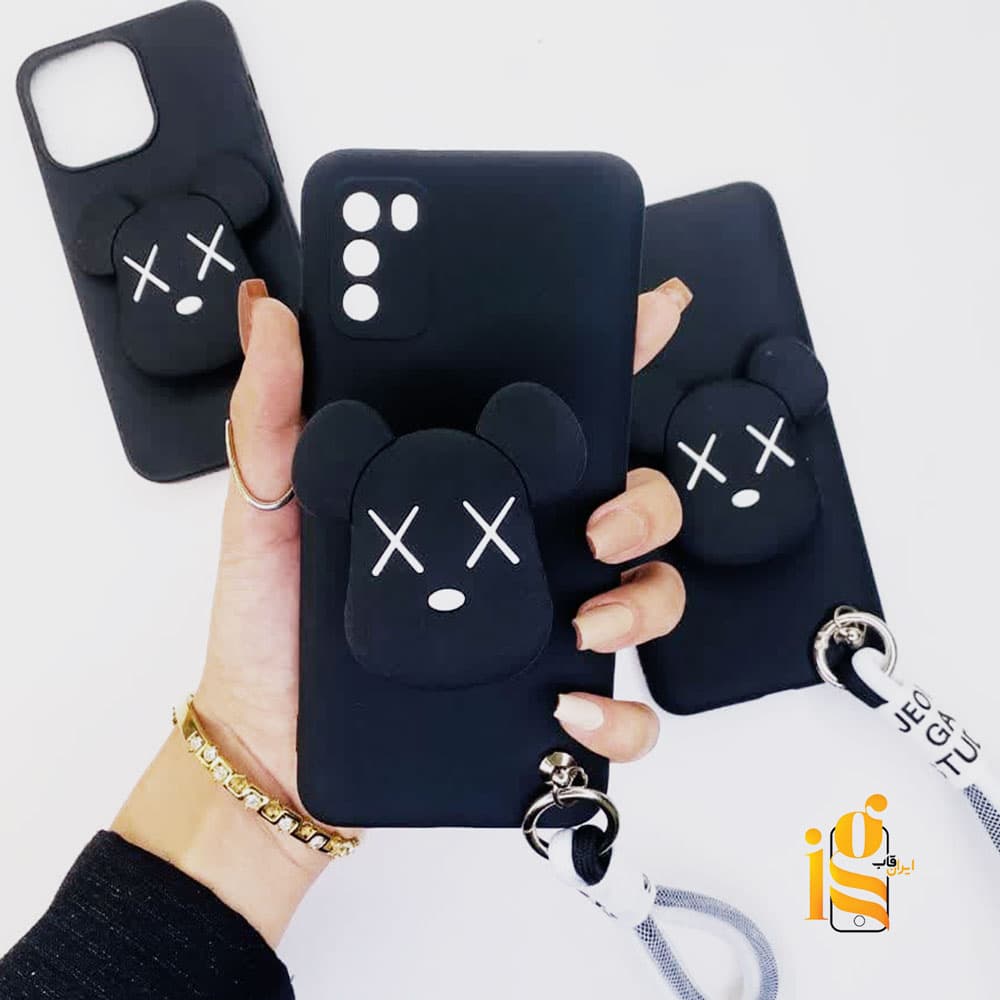 قاب فانتزی خرس روبو چشم ضربدری برای گوشی هواوی Honor X7B — تصویر ۲