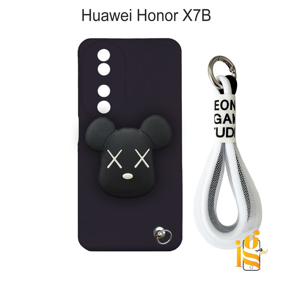 قاب فانتزی خرس روبو چشم ضربدری برای گوشی هواوی Honor X7B