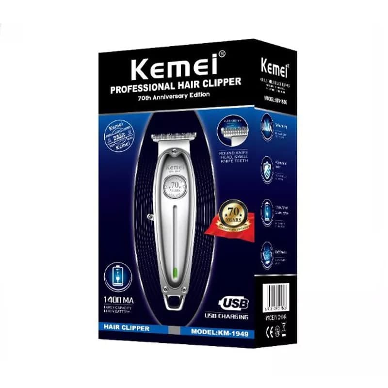 ماشین خط زن شارژی کمی Kemei Professional Hair Trimmer 1949 — تصویر ۲