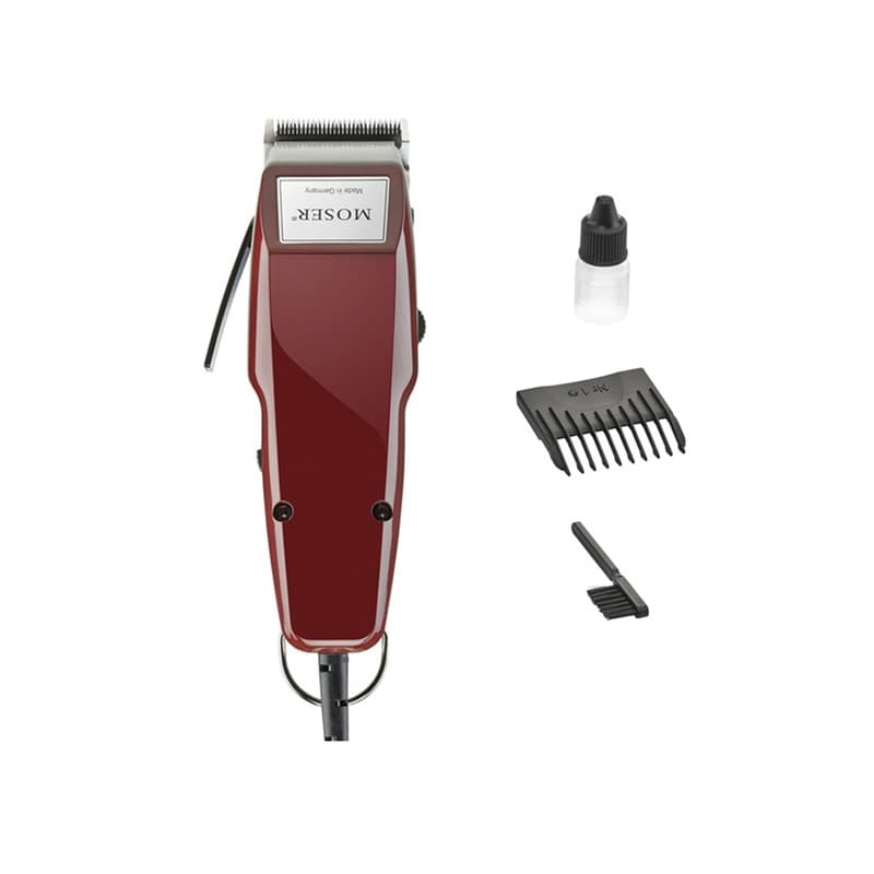ماشین اصلاح 5 دنده زرشکی تک شانه موزر MOSER Hair Clipper 1400 — تصویر ۲