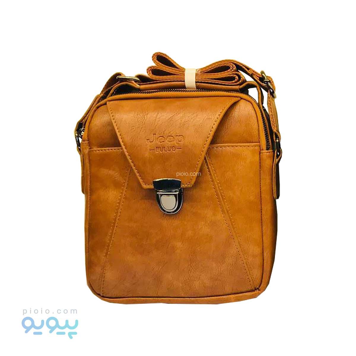 کیف دوشی چرم طرح قفل ناخنی Jeep آیتم 1706 عمده و کارتنی
