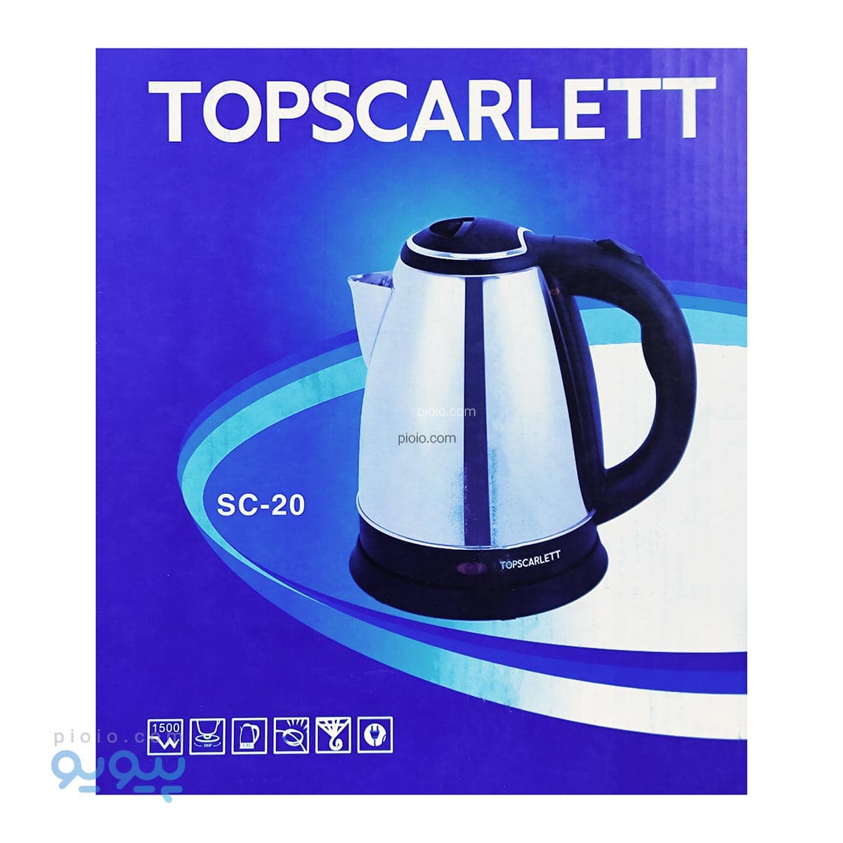 کتری برقی 2 لیتری TopScarlett آیتم SC-20 تک و عمده