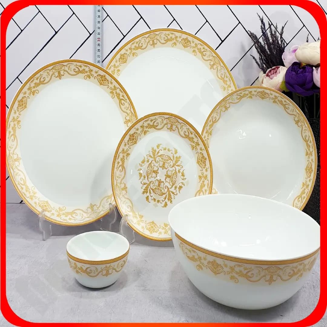 سرویس 26 پارچه گرد کلاسیک اپیروس کرم آرکوپال دینو