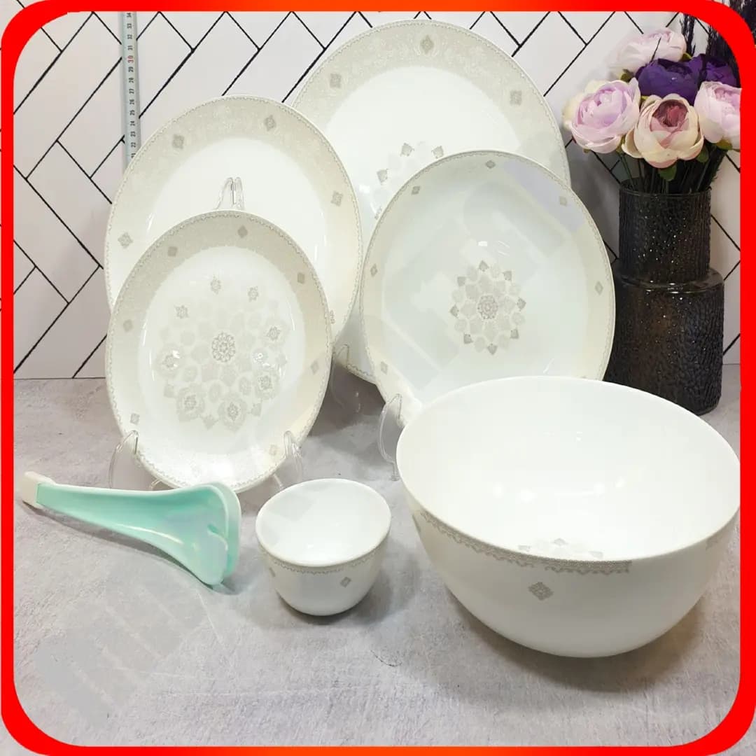 سرویس 26 پارچه گرد کلاسیک رایحه خاکستری آرکوپال دینو