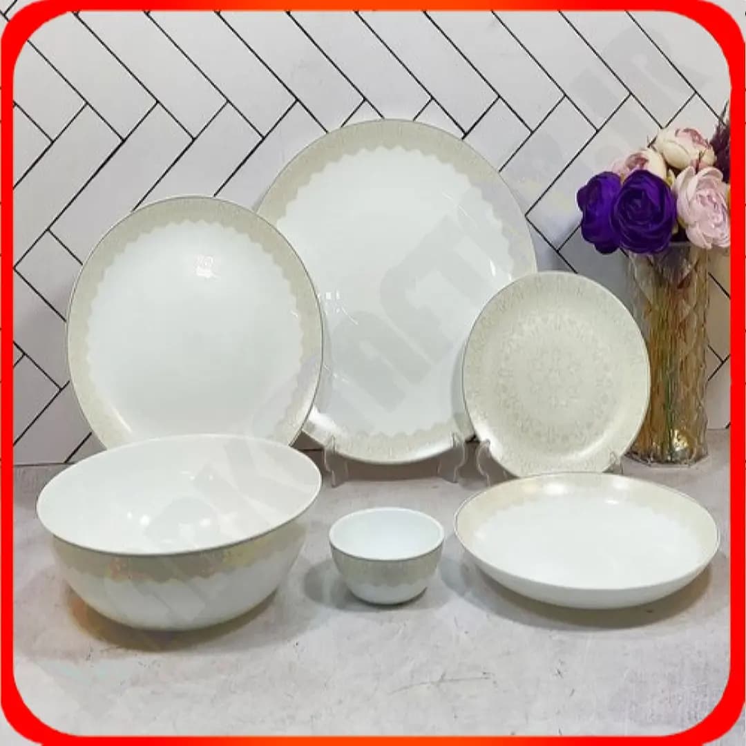 سرویس 26 پارچه گرد کلاسیک سوژا کرم آرکوپال دینو