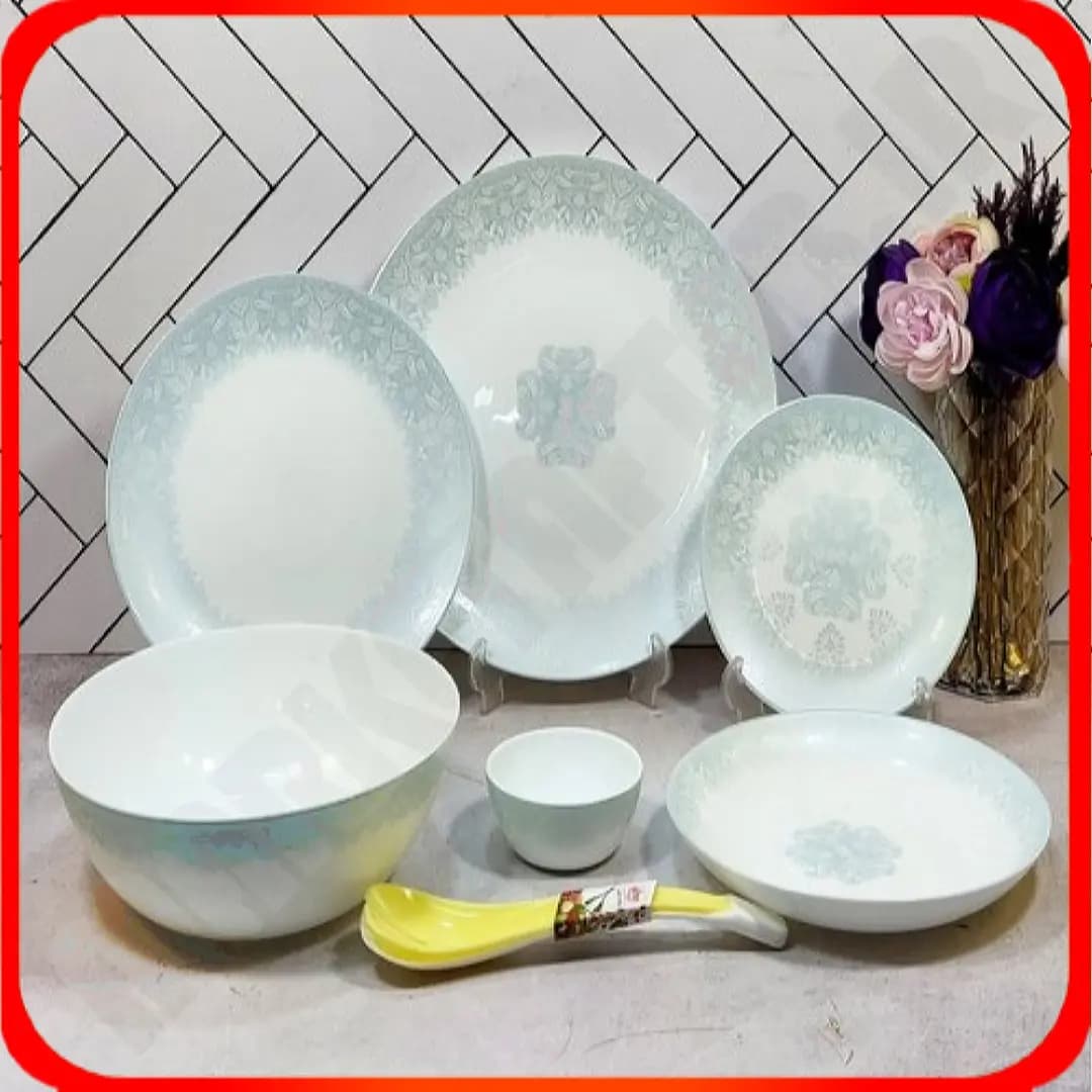 سرویس 26 پارچه گرد کلاسیک بارون فیروزه ای آرکوپال دینو