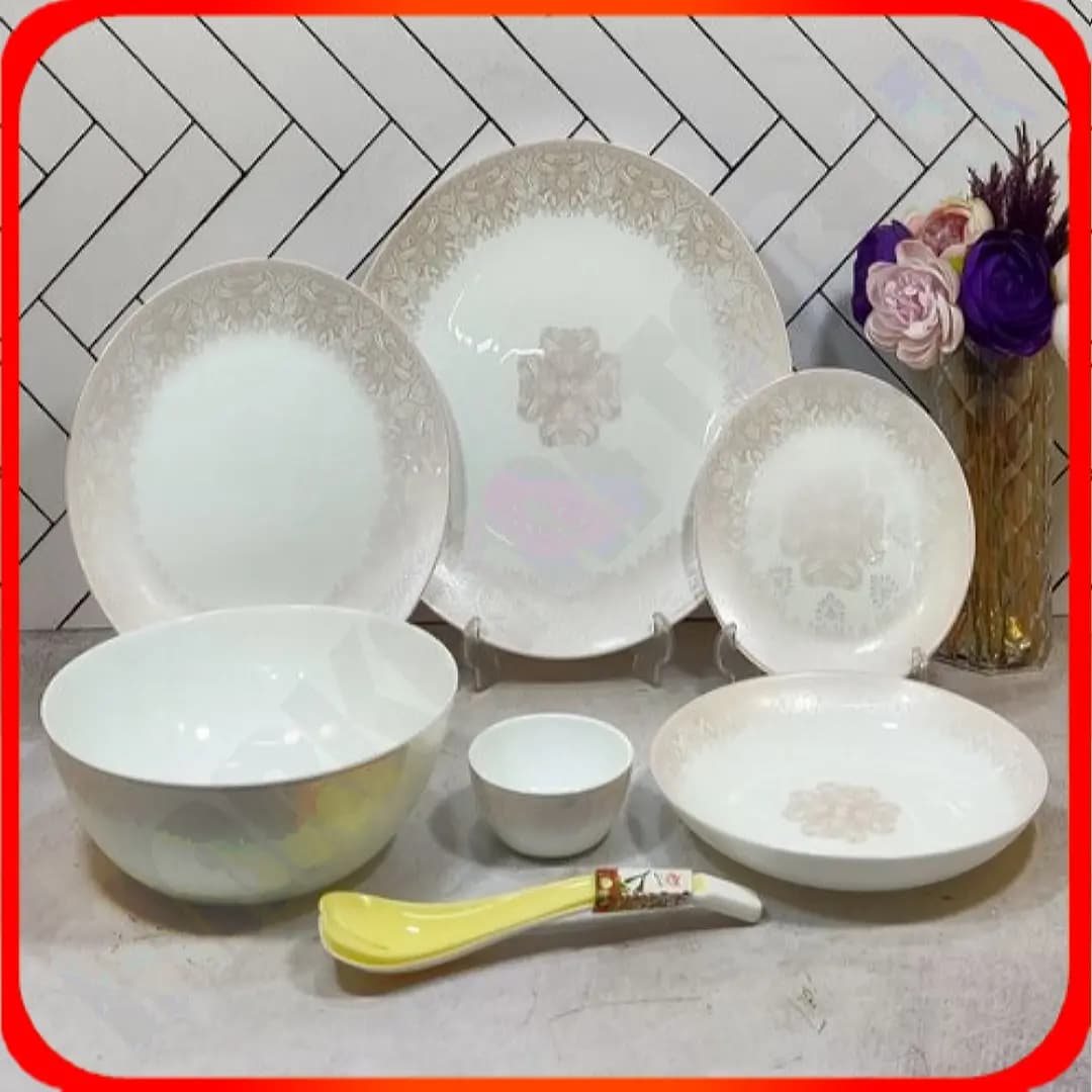 سرویس 26 پارچه گرد کلاسیک بارون صورتی آرکوپال دینو