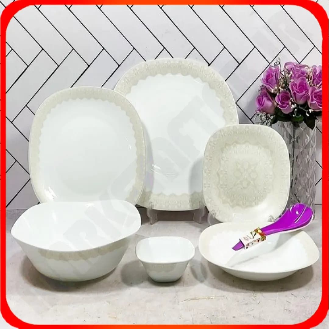 سرویس 26 پارچه چهار گوش سوژا کرم آرکوپال دینو