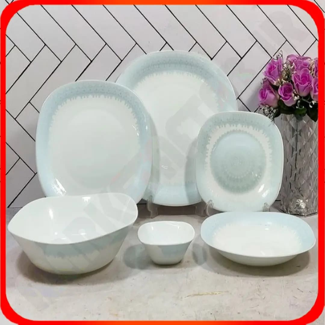 سرویس 26 پارچه چهار گوش شایا فیروزه‌ای آرکوپال دینو