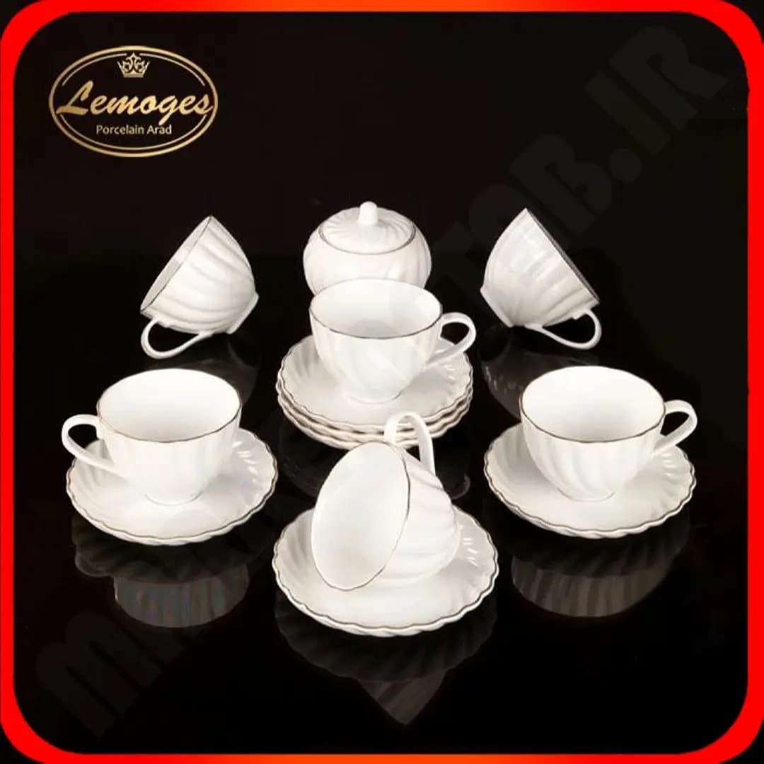 سرویس ۱۴ پارچه چای خوری کارمن لیمون چینی آراد