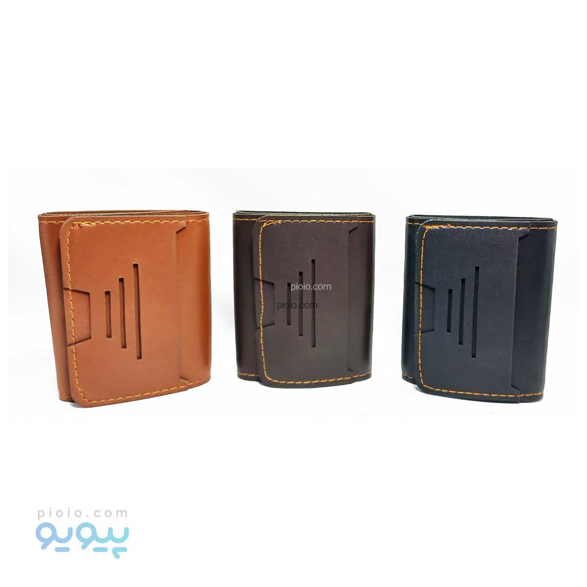 کیف پول کوتاه مردانه سه لت آیتم 855 عمده و کارتنی — تصویر ۲