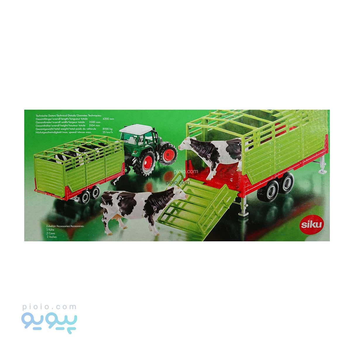 اسباب بازی ماکت تریلر دام برند سیکو آیتم 2875 — تصویر ۳