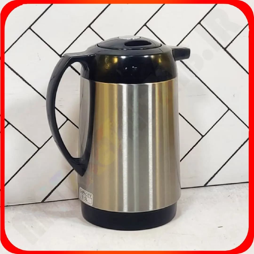 فلاکس نیم لیتری شیشه صورتی S1746 خطی ساده زومبا — تصویر ۳