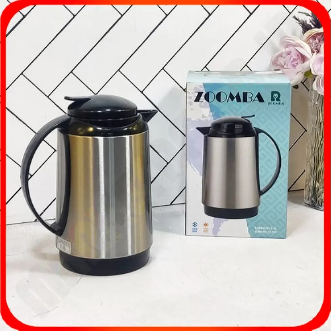 فلاکس نیم لیتری شیشه صورتی S1740 زومبا