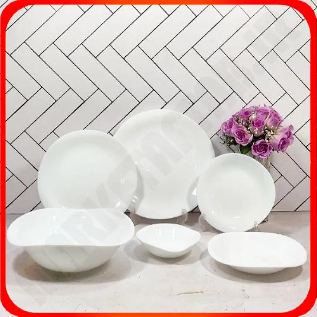 سرویس ۲۶ پارچه ولاره سفید گلدن اپال