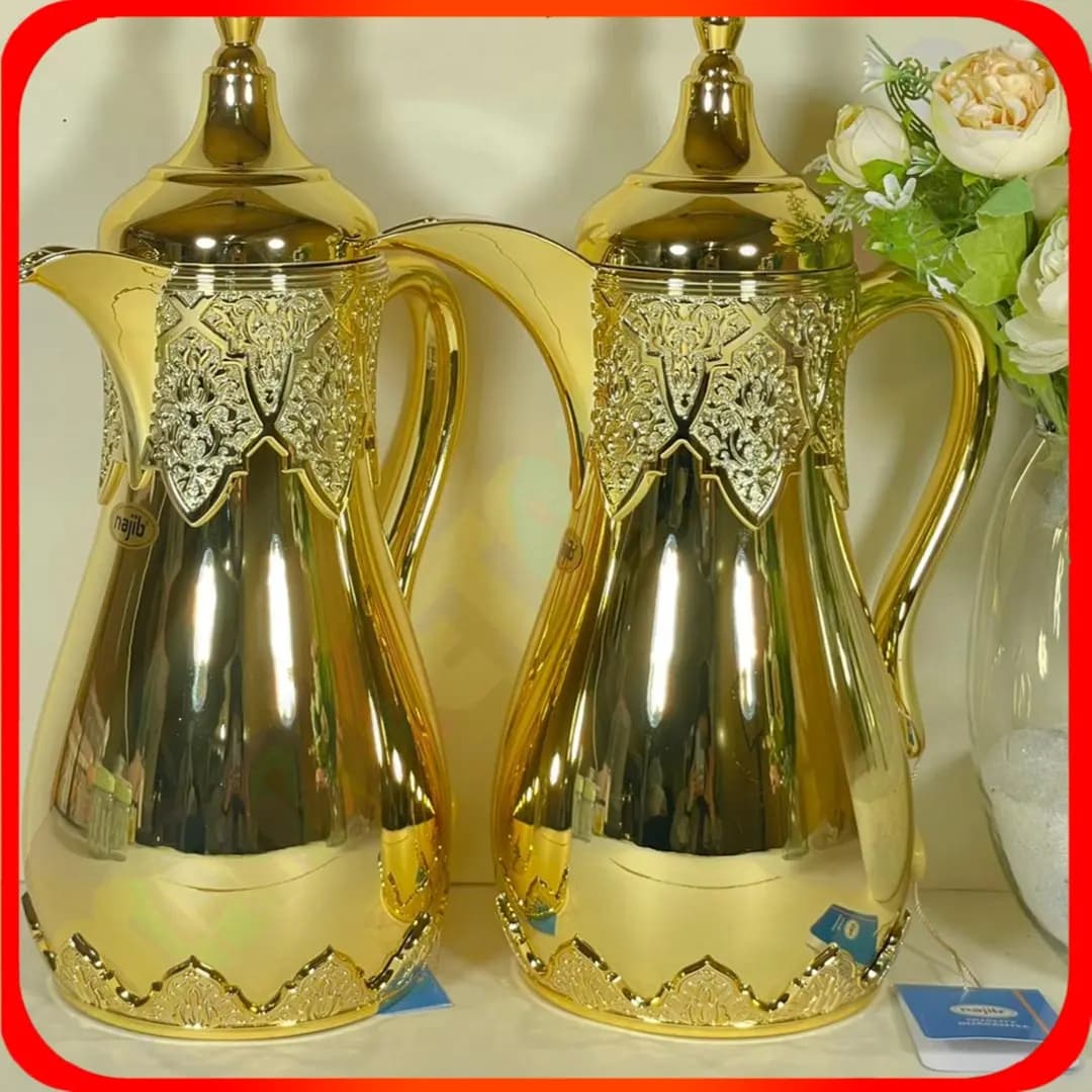 فلاسک فانتزی چای و قهوه طلایی نجیب