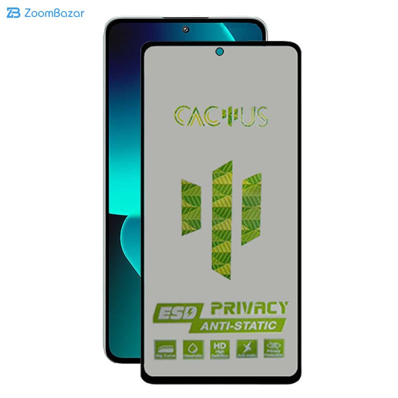 گلس پرایوسی اِپیکوی مدل Cactus-ESD-Privacy مناسب برای گوشی موبایل شیائومی 13T Pro / 13T / Redmi K60 Ultra — تصویر ۳
