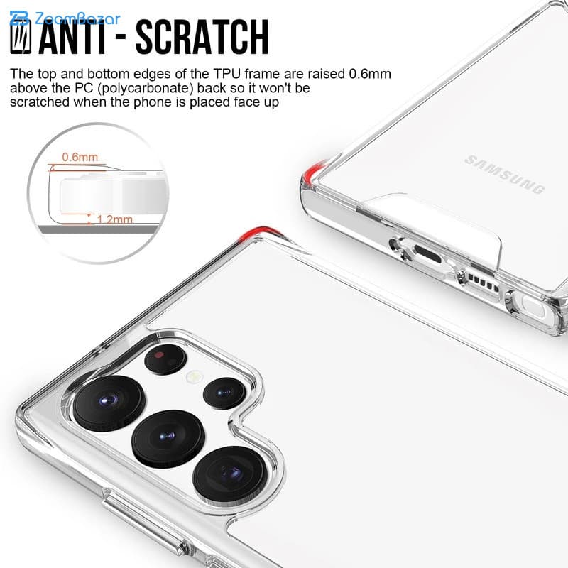 قاب اپیکوی مدل Transparent Clear مناسب برای گوشی موبایل سامسونگ Galaxy S25 Ultra — تصویر ۶