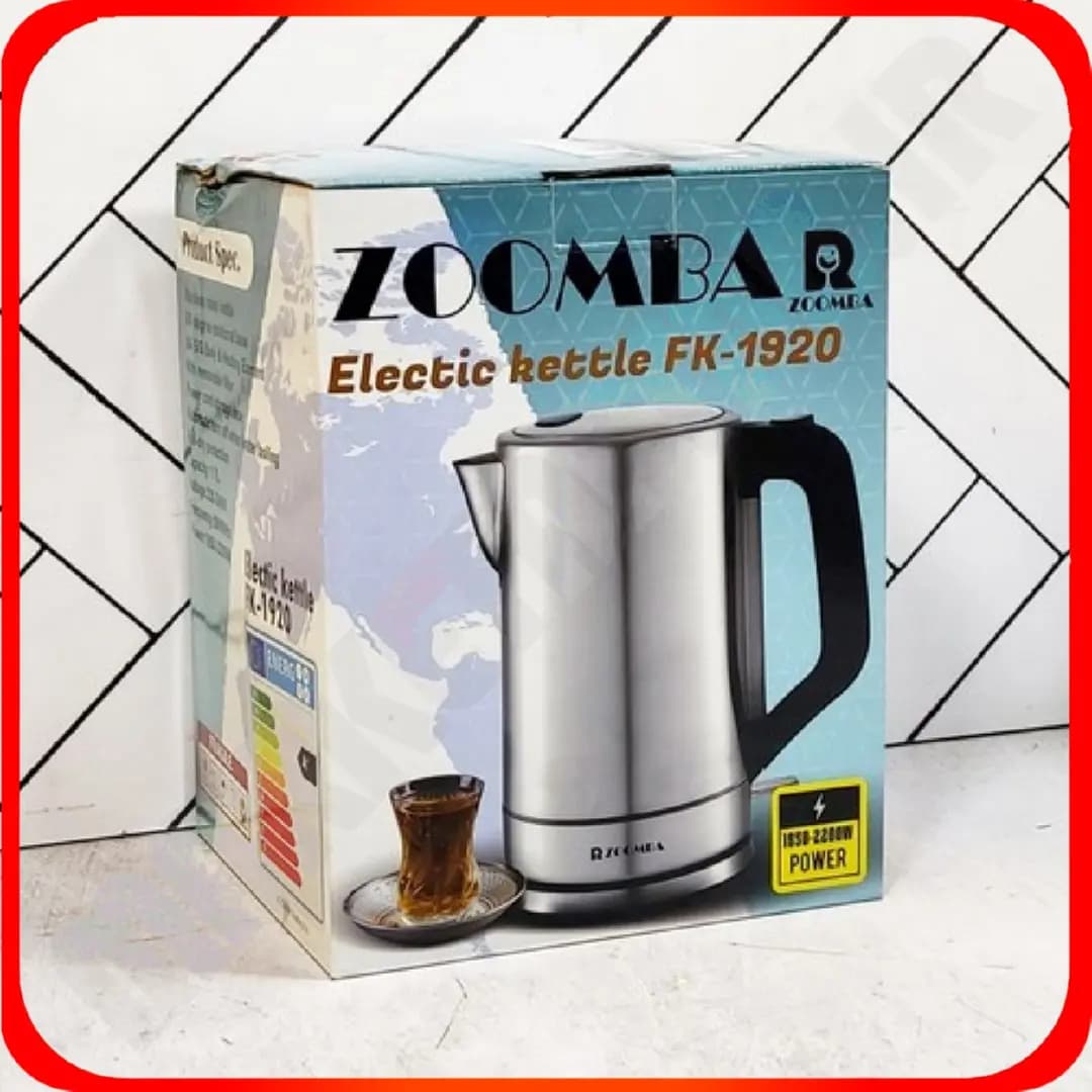 کتری برقی 1.7 لیتری زومبا مدل FK-1920 استیل — تصویر ۲