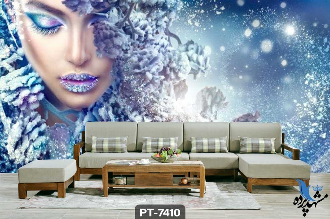 پوستر دیواری طرح چهره دختر کد PT7410