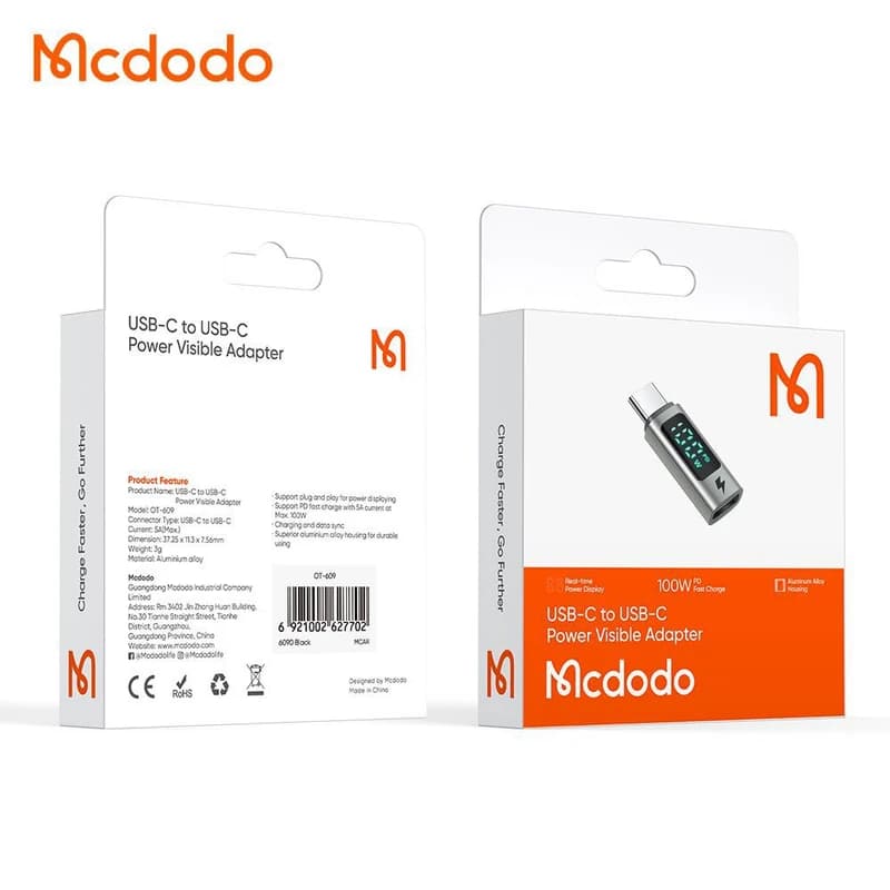 مبدل USB-C مک‌دودو مدل MCDODO OT-6090 — تصویر ۶