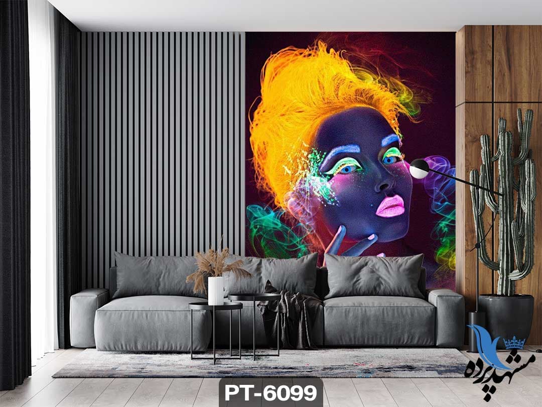 پوستر دیواری طرح فانتزی چهره زن کد PT-6099