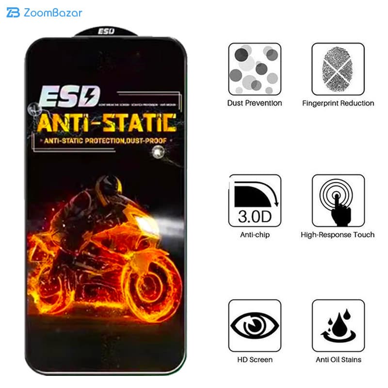 گلس اِپیکوی مدل Fiery ESD مناسب برای گوشی موبایل سامسونگ Galaxy A53/ A52/ A52s/ A51/ S20 FE/ M31s — تصویر ۶