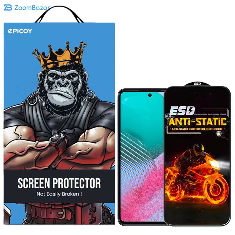 گلس اِپیکوی مدل Fiery ESD مناسب برای گوشی موبایل سامسونگ Galaxy A73 5G/ A72 4G/5G / M54 / M53 5G/ M52 / M51/ A71/ A81/ A91 / M62/ F62/ S10 Lite/ Note 10 Lite — تصویر ۲
