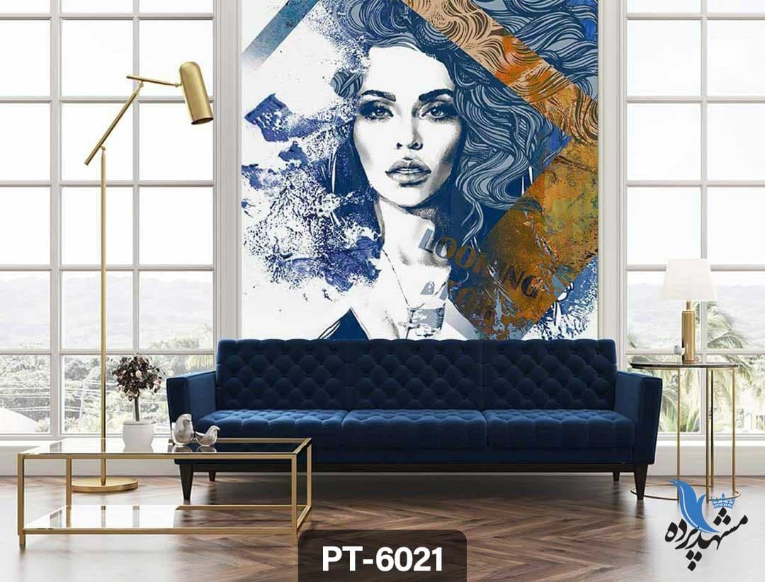 پوستر دیواری طرح چهره زن فانتزی کد PT-6021
