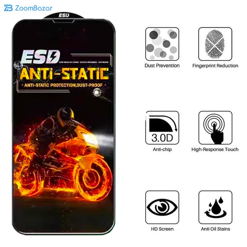 گلس اِپیکوی مدل Fiery ESD مناسب برای گوشی موبایل اپل iPhone 13 Pro Max — تصویر ۵
