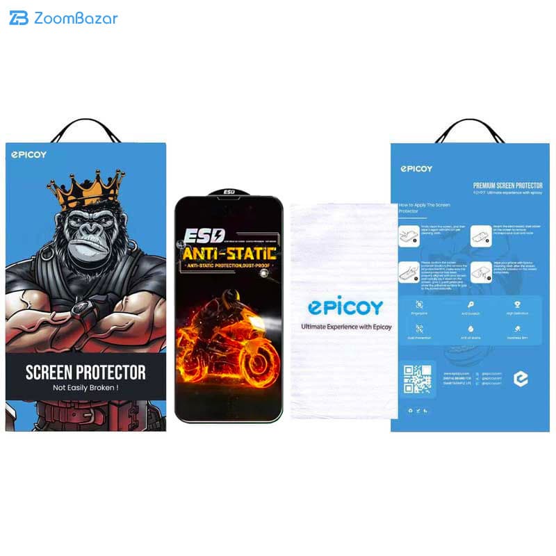 گلس اِپیکوی مدل Fiery ESD مناسب برای گوشی موبایل اپل iPhone 13 Pro Max — تصویر ۶