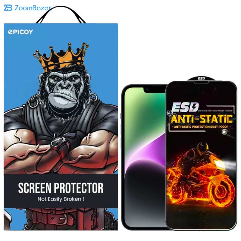 گلس اِپیکوی مدل Fiery ESD مناسب برای گوشی موبایل اپل iPhone 13 Pro Max — تصویر ۲