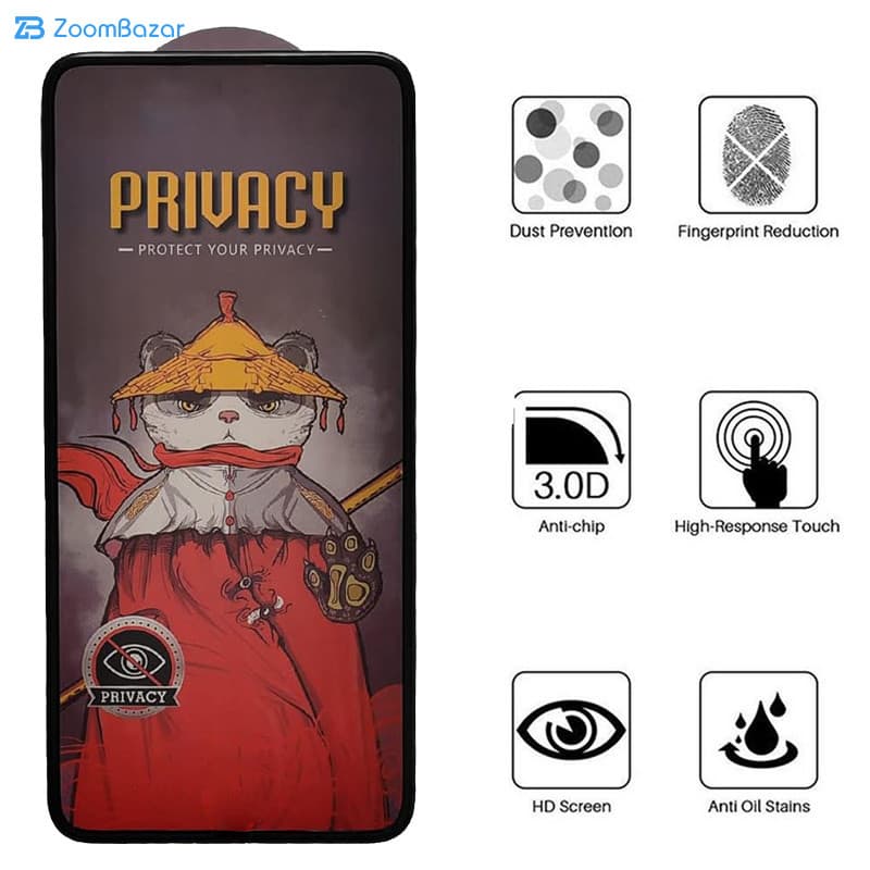 گلس پرایوسی اِپیکوی مدل Privacy Airbag مناسب برای گوشی موبایل سامسونگ Galaxy A33 /A32 4G/A31/A30S/A22 4G/A30/A50/A50s/A40s/A20/M32 4G/M30s/F41/F22 — تصویر ۶