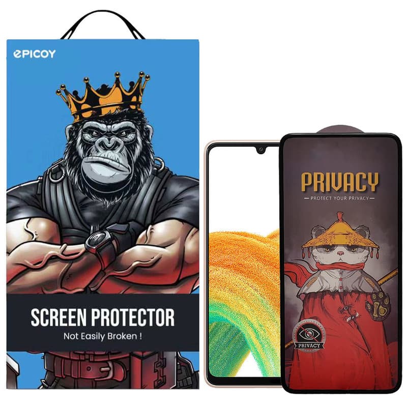 گلس پرایوسی اِپیکوی مدل Privacy Airbag مناسب برای گوشی موبایل سامسونگ Galaxy A33 /A32 4G/A31/A30S/A22 4G/A30/A50/A50s/A40s/A20/M32 4G/M30s/F41/F22