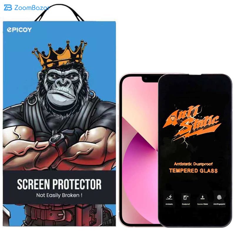 گلس اِپیکوی مدل Antistatic Dustproof مناسب برای گوشی موبایل اپل iPhone 13 mini — تصویر ۲