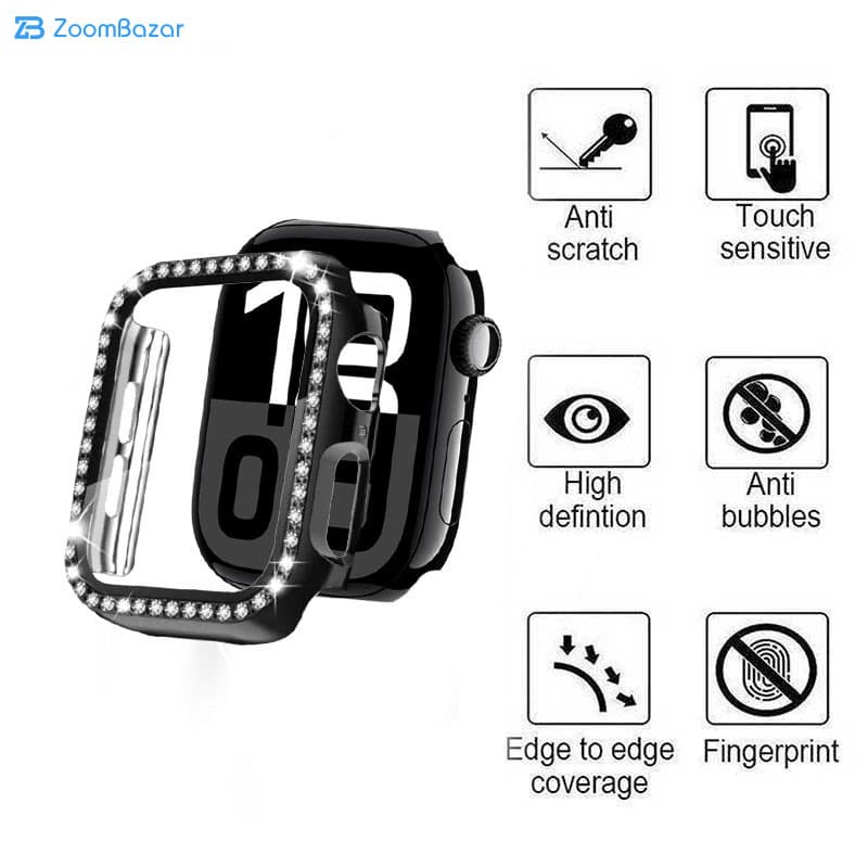 قاب اپیکوی مدل Diamond Cover Apple Watch مناسب برای اپل واچ سری 10 سایز 42 میلی متری — تصویر ۲