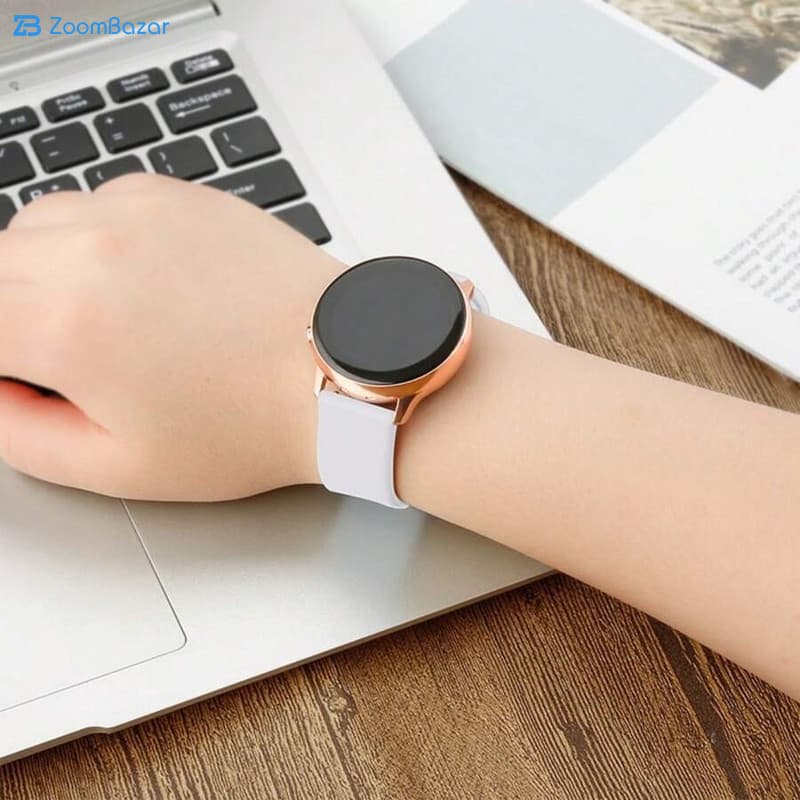 بند اپیکوی مدل SiliconBand مناسب برای ساعت هوشمند سامسونگ Galaxy Watch 20mm — تصویر ۷