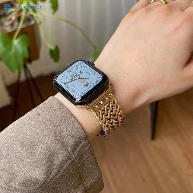 بند اپیکوی مدل Cartier luxury مناسب برای اپل واچ 42/44/45/49 میلی متری — تصویر ۴