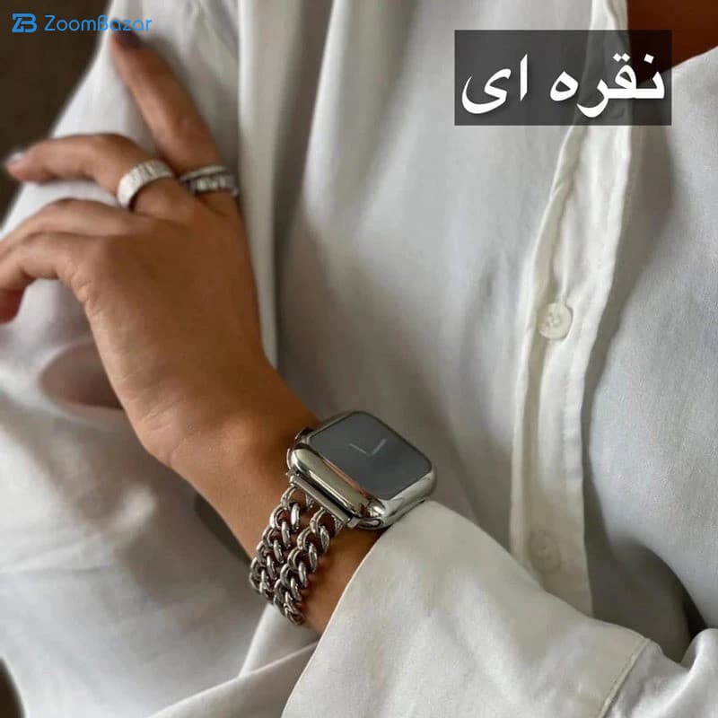 بند اپیکوی مدل Cartier Chains مناسب برای اپل واچ 42/44/45/49 میلی متری — تصویر ۴
