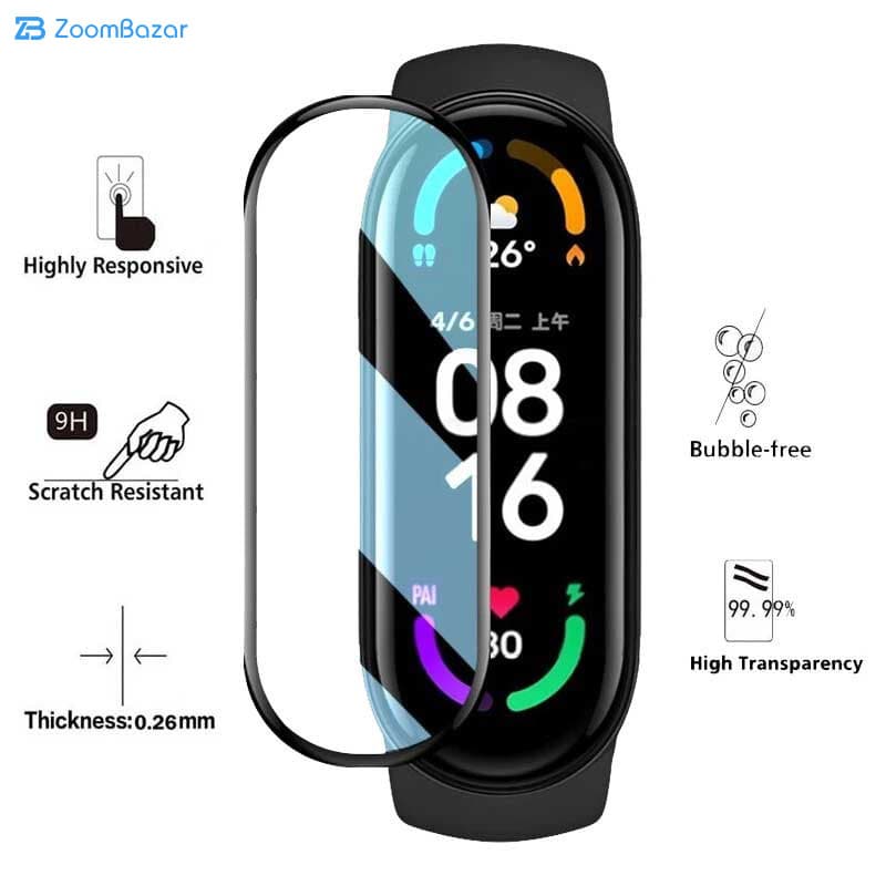 گلس اپیکوی مدل Cactus مناسب برای ساعت هوشمند شیائومی Mi Band 6 — تصویر ۷