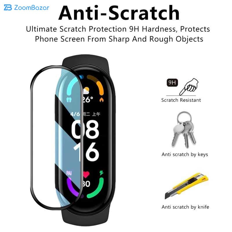 گلس اپیکوی مدل Cactus مناسب برای ساعت هوشمند شیائومی Mi Band 6 — تصویر ۵