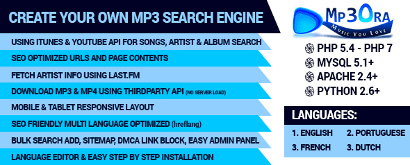 دانلود اسکریپت PHP جستجوی موسیقی Mp3OraXtr
