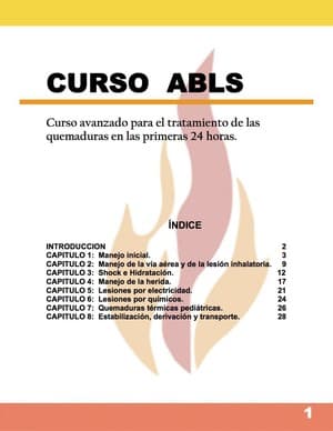 دانلود کتاب Manual ABLS atencion paciente quemado en las primeras 24hrs