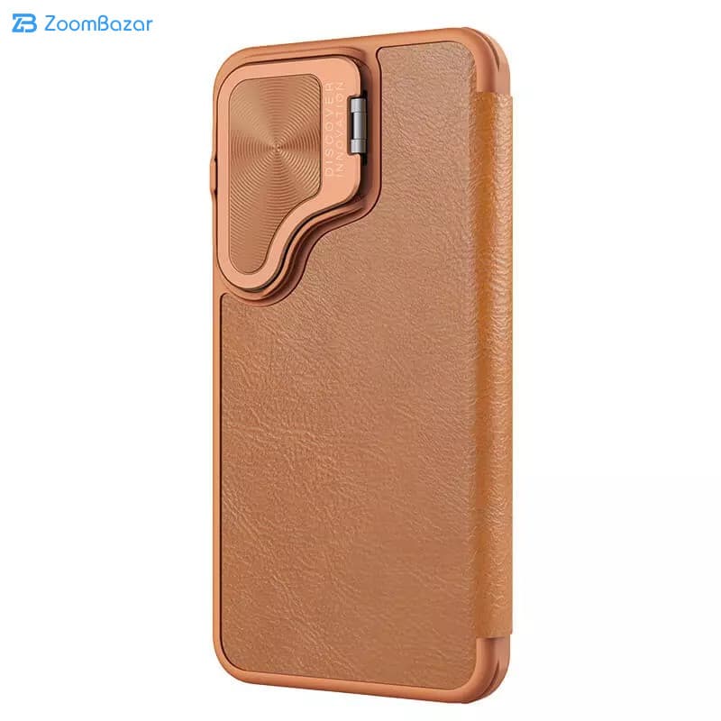 کیف کلاسوری نیلکین مدل Qin Prop Leather Classic Cloth مناسب برای گوشی موبایل سامسونگ Galaxy S24 Plus — تصویر ۶