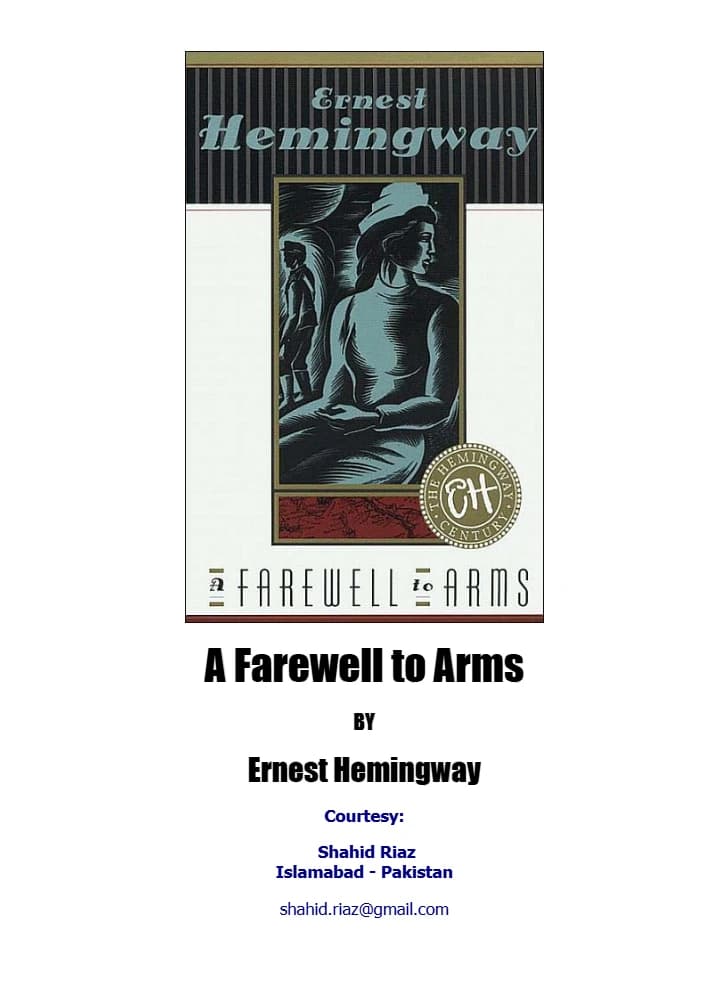 کتاب وداع با اسلحه (A Farewell To Arms) نسخه انگلیسی PDF | ارنست همینگوی