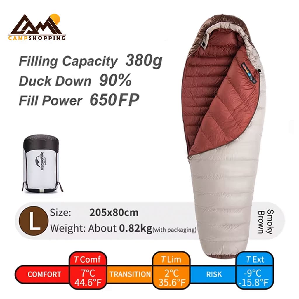 کیسه خواب پر نیچرهایک مدل SNOWBIRD 7 کد NH20YD001 — تصویر ۶