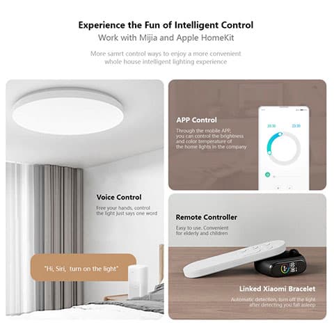 چراغ هوشمند سقفی میجیا شیائومی Mi Led Celiling Light — تصویر ۲