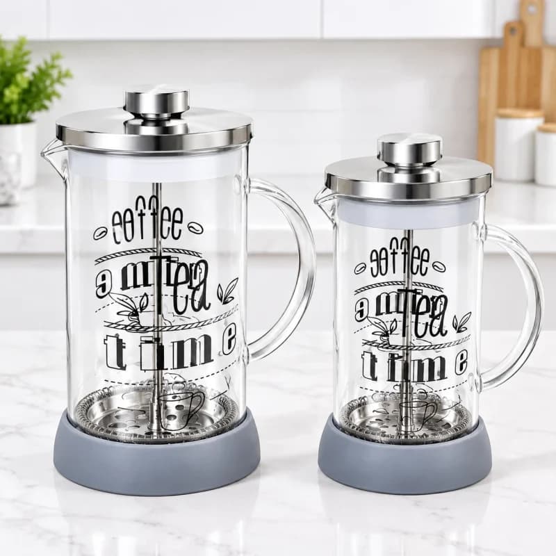 فرنچ پرس کف سیلیکونی طوسی وارداتی