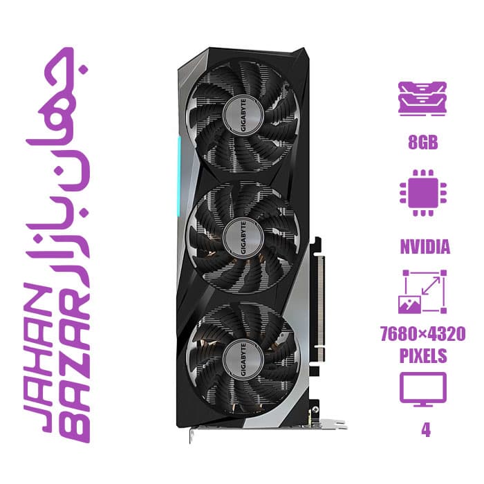 کارت گرافیک استوک GIGABYTE GeForce RTX 3070 OC ظرفیت 8 گیگابایت